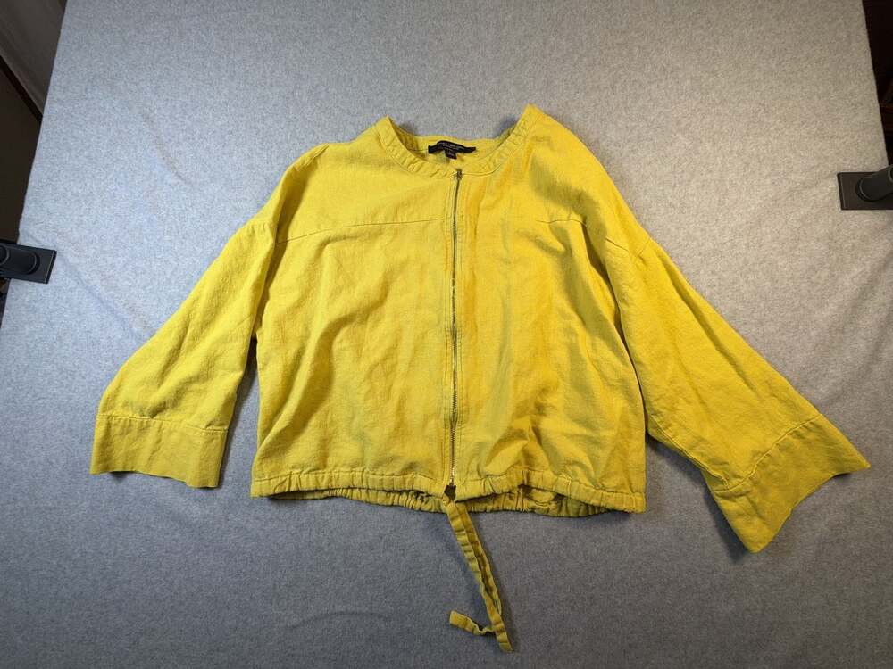 Marc New York Andrew Marc Yellow Zip-Up Jacket Size L